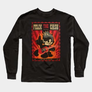 FELIX THE CASH the black cat Long Sleeve T-Shirt